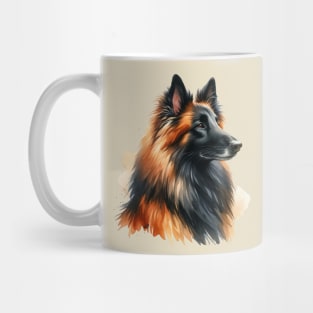 Belgian Tervuren Watercolor - Beautiful Dog Mug